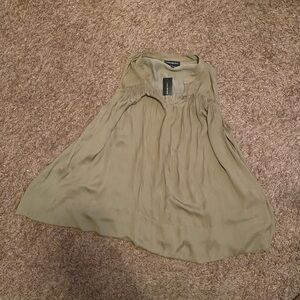 Lane Bryant Taupe Sleeveless Blouse